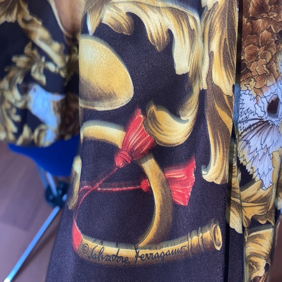 Salvadore ferragamo silk shirt